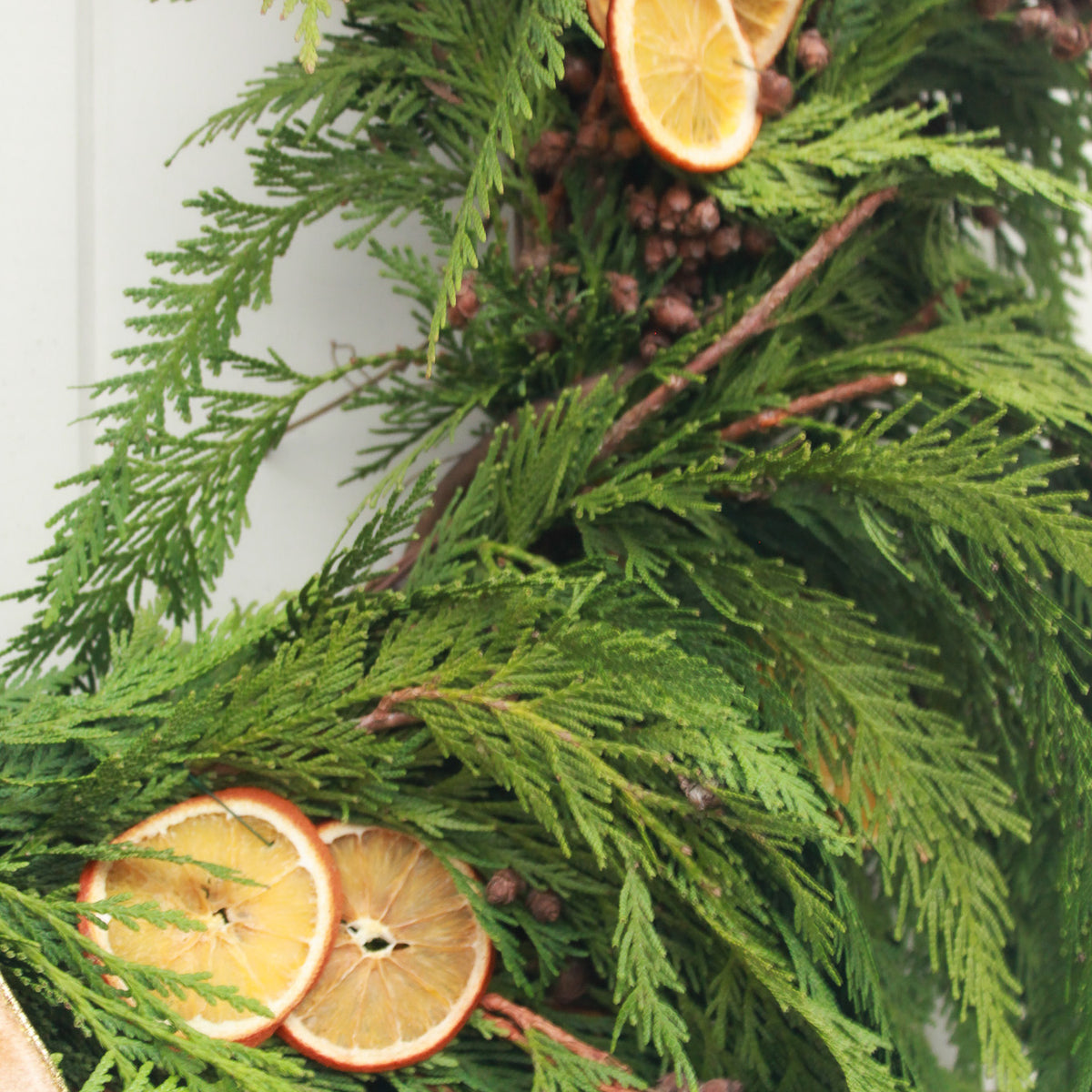 Cedar & Citrus Grapevine Wreath
