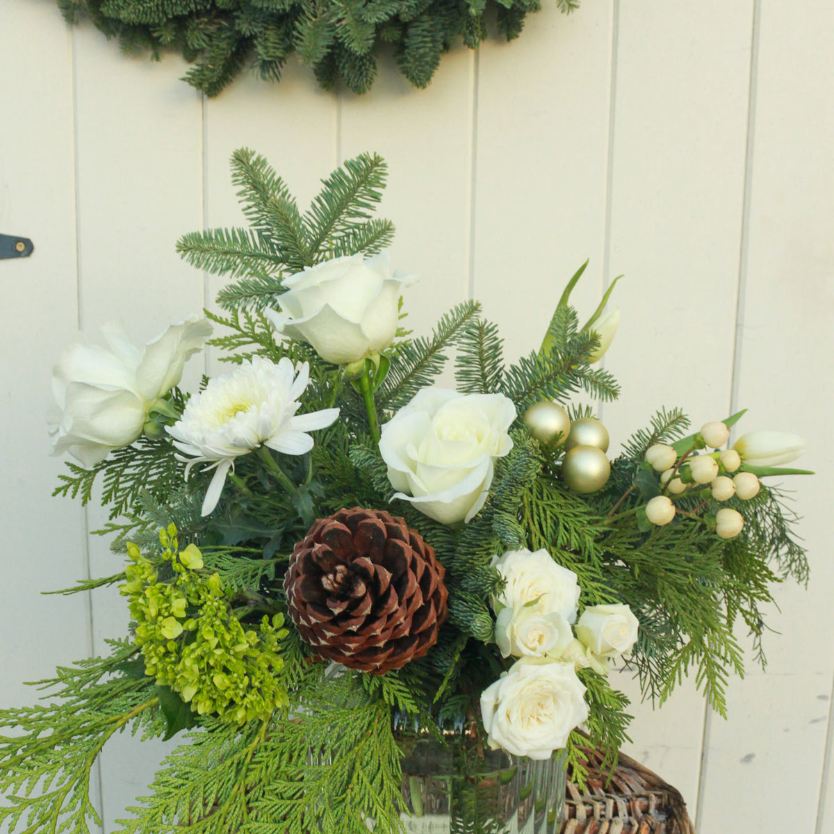 Winter Glass Centerpiece