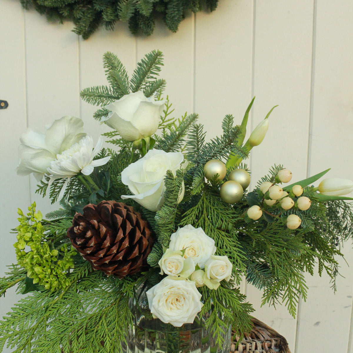 Winter Glass Centerpiece