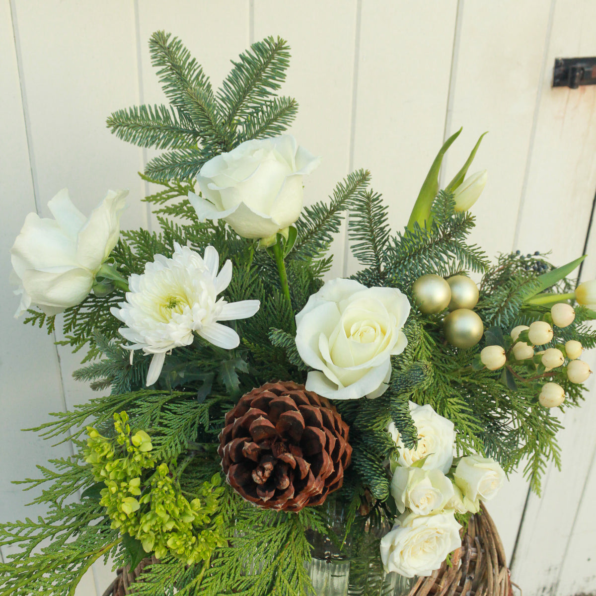 Winter Glass Centerpiece